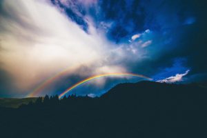 Picture of a double rainbow | Finding Hope After Child Loss | Blog Articles on healing after the losing a child | Get pregnancy and infant loss support at Evolve Counseling, LLC in Centennial, CO 80112
